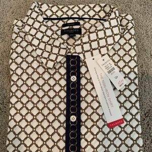 NWT Talbots Petite Non-Iron Button Down Shirt